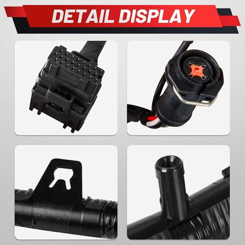 Upgraded FICM Fuel Injector Module Wiring Harness Compatible with Ford F250 F350 F450 F550 2003-2007 Excursion 2004-2005 6.0L Powerstroke Diesel Replace 5C3Z-9D930-A 5C3Z9D930A in Kuwait