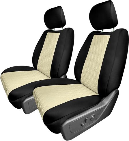 FH Group Custom Fit Car Seat Covers Specifically Made for 2019-2024 RAM 1500, Full Set Gray Ultraflex Neoprene Waterproof, Tailor-Made Seat Covers for RAM Trucks in Saudi Arabia