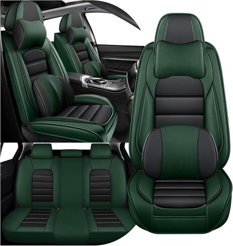 مجموعة كاملة من أغطية مقاعد السيارة لسيارة Mazda CX-5 2013-2026، غطاء مقعد مقاوم للماء ومقاوم للبقع، واقيات مقاعد من جلد نابا الفاخر مع جيوب تخزين (5 مقاعد قياسية/أسود وبرتقالي) in Kuwait