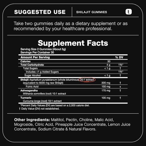 Toniiq Ultra Strength Shilajit - 18,000mg 10:1 Extract with 40% Fulvic Acid - Pure Himalayan Shilajit Supplement - Third-Party Tested - 90 Vegetarian Capsules - 1 Month Supply in Kuwait