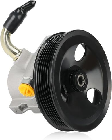 Power Steering Pump with Pulley Compatible with Jeep Cherokee 2.5L L4 1997 1998 1999 2000, Compatible with Jeep Wrangler TJ 2.5L L4 1997-2002, Replacement for 20-813, 55-7128 in Kuwait