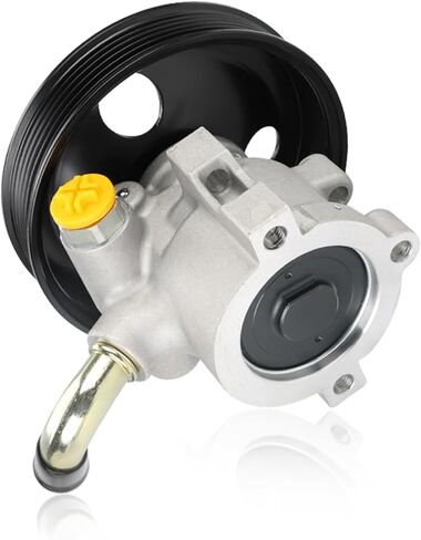 Power Steering Pump with Pulley Compatible with Jeep Cherokee 2.5L L4 1997 1998 1999 2000, Compatible with Jeep Wrangler TJ 2.5L L4 1997-2002, Replacement for 20-813, 55-7128 in Kuwait