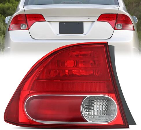 Nilight Taillight Assembly Compatible with 2009 2010 2011 Honda Civic Sedan Hybrid 4 Door Rear Lamp Replacement OE Style Driver and Passenger Side in Saudi Arabia