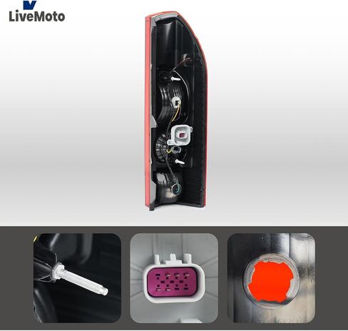 Halogen Tail Light Assembly Compatible with 2014-2022 Ram Promaster 1500 2500 3500, W/Bulbs & Harness, Rear Lamp Left Driver Side Replacement 04725947AD 04725947AC, 4725947AA, 4725947AB in Saudi Arabia