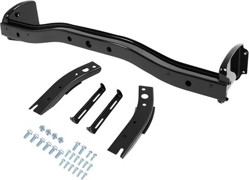 KUAFU Rear Bumper Reinforcement+Bracket Compatible with 2000-2006 Toyota Tundra 520160C010 520150C010 TO1166111, TO1162101 Bumper Bar Arm Bracket Screws Kits Steel Powder Coated Black in Saudi Arabia