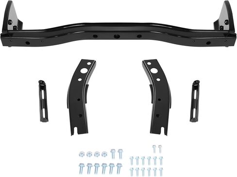 KUAFU Rear Bumper Reinforcement+Bracket Compatible with 2000-2006 Toyota Tundra 520160C010 520150C010 TO1166111, TO1162101 Bumper Bar Arm Bracket Screws Kits Steel Powder Coated Black in Saudi Arabia