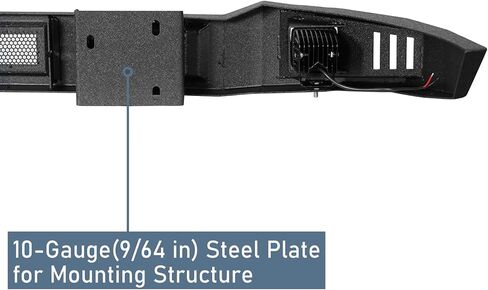 Hooke Road Ram 1500 Front Bumper Face Bar Compatible with 2013-2018 Dodge Ram 1500(Exclude Rebel) & 2019-2024 Ram 1500 Classic, Steel Full Width Bumper with LED Lights, License Plate Bracket in Saudi Arabia