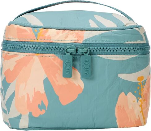 ALOHA Collection Cabin Crew Kit | Lightweight, Packable, and Splash-Proof Makeup Pouch | Easy to Clean (Pink Salt/Tide) in Kuwait