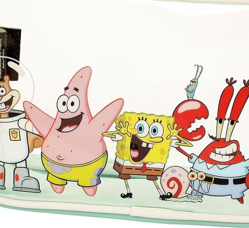 Bioworld Nickelodeon SpongeBob SquarePants 3-Piece Cosmetic Bag Set with Zipper Closure in Saudi Arabia