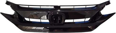 Civic Front Bumper Cover Grille Kit Compatible with 2020 2021 H-o-nda Civic Hatchback 1.5 2.0L With Fog Lights in Kuwait