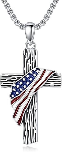 Cross Necklace for Men Women 925 Sterling Silver Cross Pendant Necklace Christian Religious Jewelry Gifts for Anniversary in Saudi Arabia
