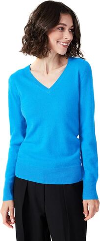 100% Pure Cashmere V-Neck Women's Sweater in Kuwait