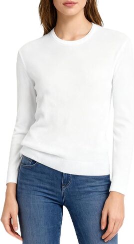 سترة نسائية من DAIMIDY برقبة دائرية وأكمام طويلة وبلوزة محبوكة ناعمة عصرية وخفيفة الوزن بلوزة كاجوال in Kuwait