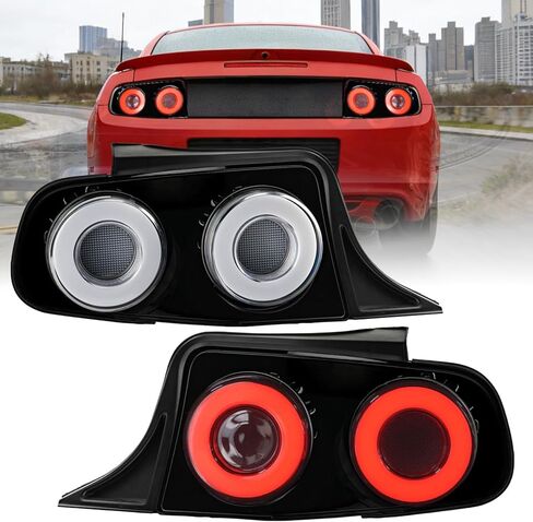 Tail Light Assembly Compatible with 2010-2014 Ford Mustang Sequential Taillights Replacement Turn Signal Rear Brake Lamp Smoke Lens with Start Up Animation in Saudi Arabia