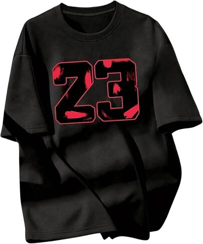 SHENHE Men's Graphic T Shirts Basketball Fans Short Sleeve Crew Neck Casual Summer Tee Tops in Saudi Arabia