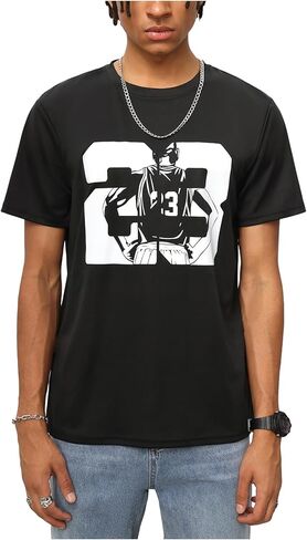 SHENHE Men's Graphic T Shirts Basketball Fans Short Sleeve Crew Neck Casual Summer Tee Tops in Saudi Arabia