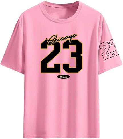 SHENHE Men's Graphic T Shirts Basketball Fans Short Sleeve Crew Neck Casual Summer Tee Tops in Saudi Arabia