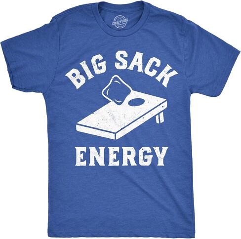 Mens Funny T Shirts Big Sack Energy Cornhole Sarcastic Lawn Games Graphic Novelty Tee for Men in Saudi Arabia