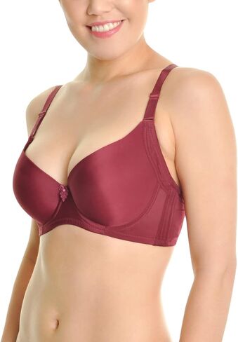Angelina Women's Wired Padded T-Shirt Bras with Wide Wings (6-Pack) in Saudi Arabia