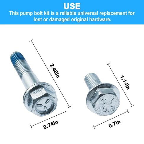 Water Pump Mounting Hardware Kit 902-804 for GMC & Chevrolet 1996-2014 Series,Water Pump Bolt Kit Compatible with Select Models in Saudi Arabia