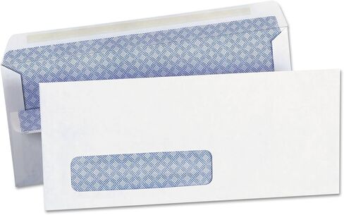 Universal 36102 Self-Seal Security Envelope, Window, 10, 4 1/8 x 9 1/2, White, 500/Box in Saudi Arabia