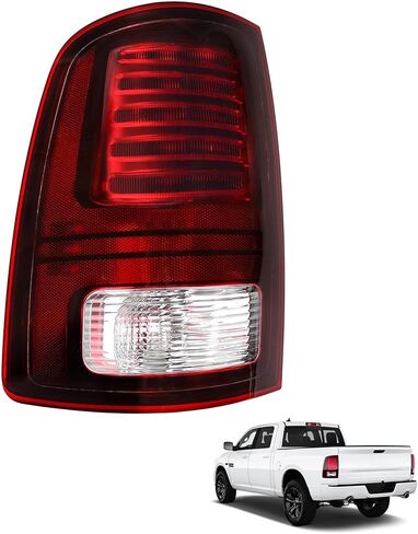 68093080AB مصباح خلفي LED يمين جانب الركاب متوافق مع Ram 1500 2013-2018 و2500 3500 2014-2018 استبدال السكن الأسود # 68093080AC، CH2801202، يناسب نماذج LED في المصنع فقط in Kuwait