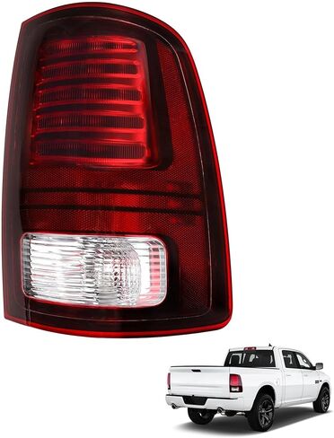 68093080AB مصباح خلفي LED يمين جانب الركاب متوافق مع Ram 1500 2013-2018 و2500 3500 2014-2018 استبدال السكن الأسود # 68093080AC، CH2801202، يناسب نماذج LED في المصنع فقط in Saudi Arabia