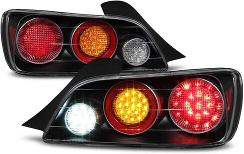 ACANII - For Black 2004-2009 Honda S2000 AP2 FULL LED Tail Lights Lamps 04-09 Left+Right in Saudi Arabia