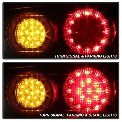 ACANII - For Black 2004-2009 Honda S2000 AP2 FULL LED Tail Lights Lamps 04-09 Left+Right in Saudi Arabia