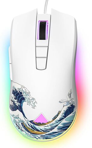 Womier Wired Gaming Mouse, 12400 DPI RGB Mouse with RGB Backlit in Kuwait