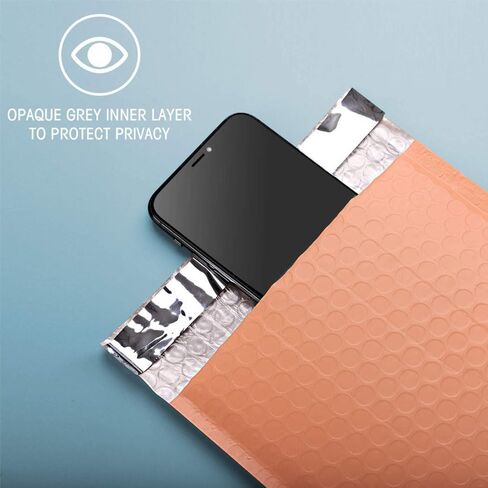 ProLine #0 6x10 inches Extra Wide Peach Poly Bubble Mailers Padded Envelopes Shipping Bags (25) in Saudi Arabia