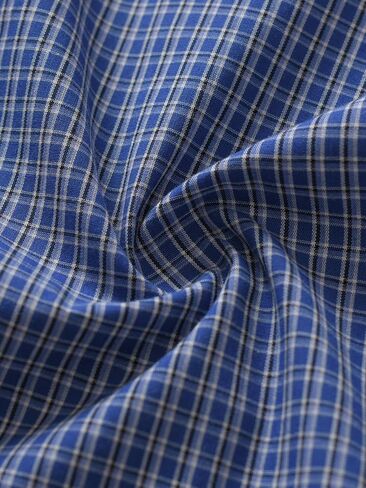 Esenchel Men's Plaid Cotton Pajama Pants Lightweight Sleep Lounge Pants in Kuwait
