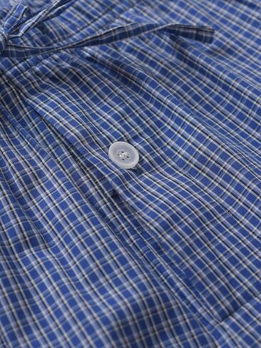 Esenchel Men's Plaid Cotton Pajama Pants Lightweight Sleep Lounge Pants in Kuwait