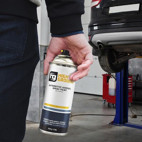 HIGH GROUND Factory Matched Automotive Spray Paint for Chrysler Dodge Jeep Automobiles (PXJ Diamond Black Crystal Solvent) in Kuwait