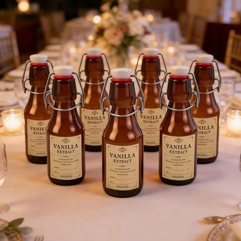 Fits 2oz, 4oz, 8oz,(80 Pcs) Kraft Color,Homemade Vanilla Extract Stickers, Vanilla Extract Labels for Handcrafted Vanilla Bottles,1.5x2in,2x2.7in in Kuwait