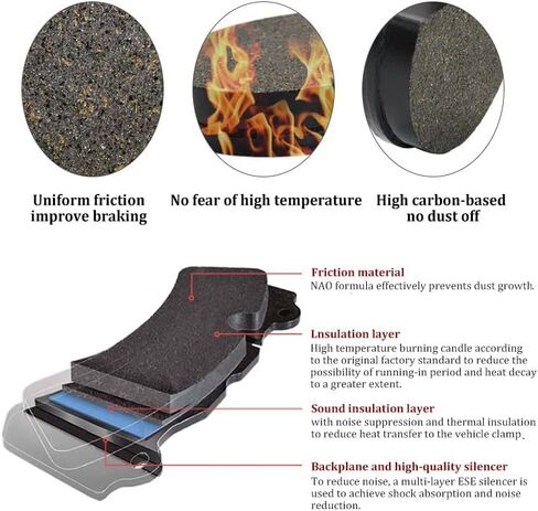 KaftKO Motorcycle Brake Pads,for Triumph Street Triple 675 Naked 2007-2012 Tiger 800 XC XCA XCX XR XRT XRX 2011-2018 Motorcycle Front and Rear Brake Pad kit in Saudi Arabia