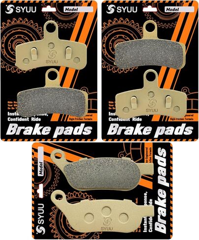 S SYUU High-Performance Reliable Motorcycle Front Rear Brake Pads Set Kit Compatible with Harley Davidson Dyna FXDF Fat Bob, FXDL Low Rider 2008-2017, FXDLS Dyna Low Rider S 2017 FA457F FA457F FA458R in Saudi Arabia