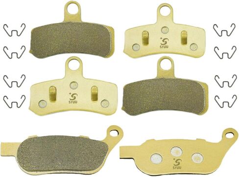 S SYUU High-Performance Reliable Motorcycle Front Rear Brake Pads Set Kit Compatible with Harley Davidson Dyna FXDF Fat Bob, FXDL Low Rider 2008-2017, FXDLS Dyna Low Rider S 2017 FA457F FA457F FA458R in Saudi Arabia