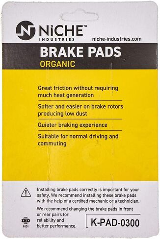 NICHE Brake Pad Set for Kawasaki Ninja ZX6R ZX12R GSXR1000 ZX10R 59100-18851 Front Organic 2 Pack in Kuwait