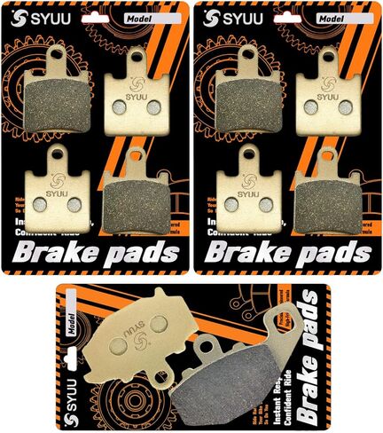 S SYUU High-Performance Reliable Motorcycle Front Rear Brake Pads Set Kit Compatible with 2007 2008 2009 2010 2011 2012 2013 Kawasaki Ninja ZX6R ZX600 Ninja ZX-6R ZX600R ZX600P Z1000 FA417F FA192R in Saudi Arabia