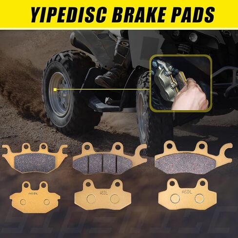 Brake Pads Ceramic Fit for Kawasaki Mule Pro FXT/EPS KAF 820 2015-2018 for Mule Pro FX/EPS 2016-2018 for Mule Pro DXT/Diesel EPS KAF 1000 2016-2018 for Mule Pro DX EPS/Diesel 2016-2018 in Saudi Arabia