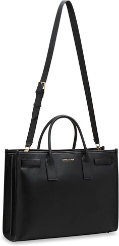 Anne Klein 3 Piece Work Tote, Black in Saudi Arabia