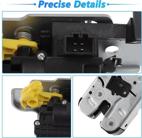 مشغل قفل بمزلاج الجذع الخلفي لفولكس واجن أطلس 2018-2025 4 دبابيس مزلاج الباب الخلفي الخلفي المحرك 5NA827506 معدن بلاستيكي أسود in Kuwait