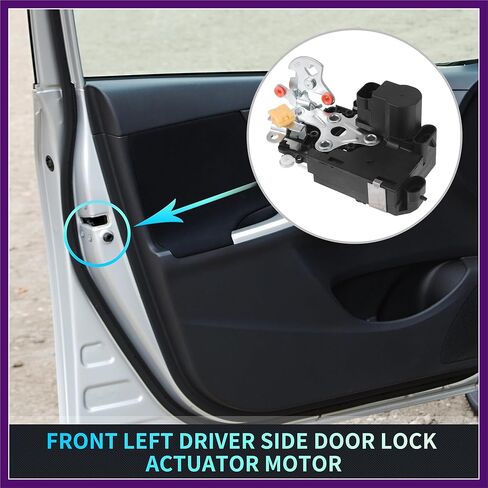 Replacement Front Left Driver Side Power Door Lock Actuator Motor for GMC Envoy for Chevrolet Trailblazer Door Latch Actuator Assembly No.15110507 Black Premium Fit Design in Saudi Arabia