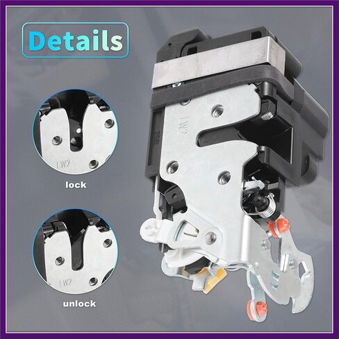 Replacement Front Left Driver Side Power Door Lock Actuator Motor for GMC Envoy for Chevrolet Trailblazer Door Latch Actuator Assembly No.15110507 Black Premium Fit Design in Saudi Arabia