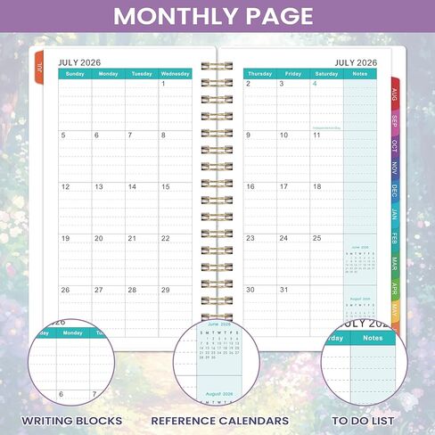 2026-2027 Pocket Calendar/Planner - Weekly & Monthly Pocket Planner for Purse, JUL. 2026 - JUN. 2027, 6.8" x 4.1", Pocket Planner 2026-2027, Strong Twin - Wire Binding in Kuwait