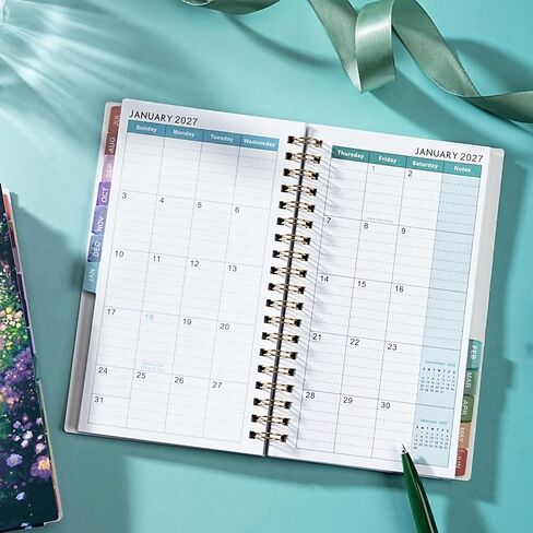 2026-2027 Pocket Calendar/Planner - Weekly & Monthly Pocket Planner for Purse, JUL. 2026 - JUN. 2027, 6.8" x 4.1", Pocket Planner 2026-2027, Strong Twin - Wire Binding in Kuwait