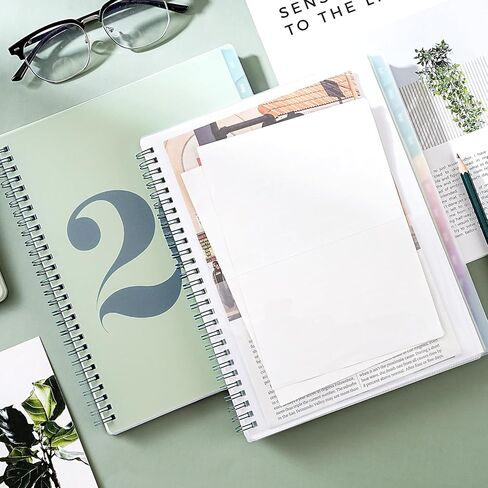 مخطط أكاديمي 2026-2027 - مخطط 2026-2027، يوليو 2026 - يونيو 2027، 8 × 10 بوصة، 26-27 مخطط أسبوعي وشهري مع علامات تبويب ملونة، ربط بسلك مزدوج، جيب داخلي - أخضر in Kuwait