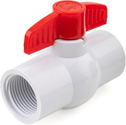 صمام كروي مضغوط PVC 1/2 بوصة - ملولب - سانيبرو - (عبوة من 10 قطع) in Kuwait