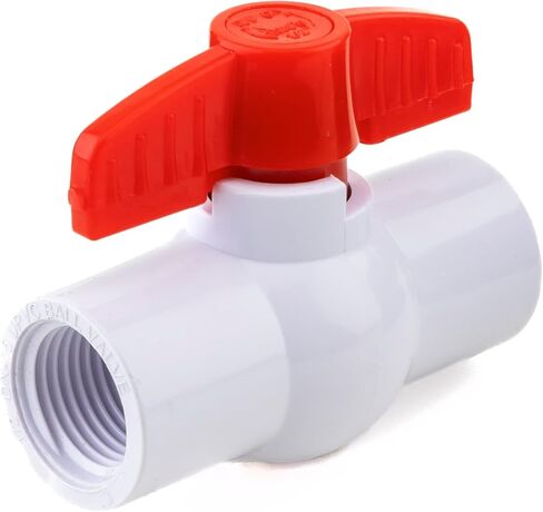 PVC COMPACT BALL VALVE 1/2" - Threaded - Sanipro - (Pack of 10) in Kuwait